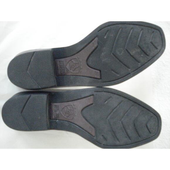 ARIAT WHITE LEATHER DRESS WESTERN CLOG SHOE SZ 6M MADE IN BRAZIL - Picture 6 of 8